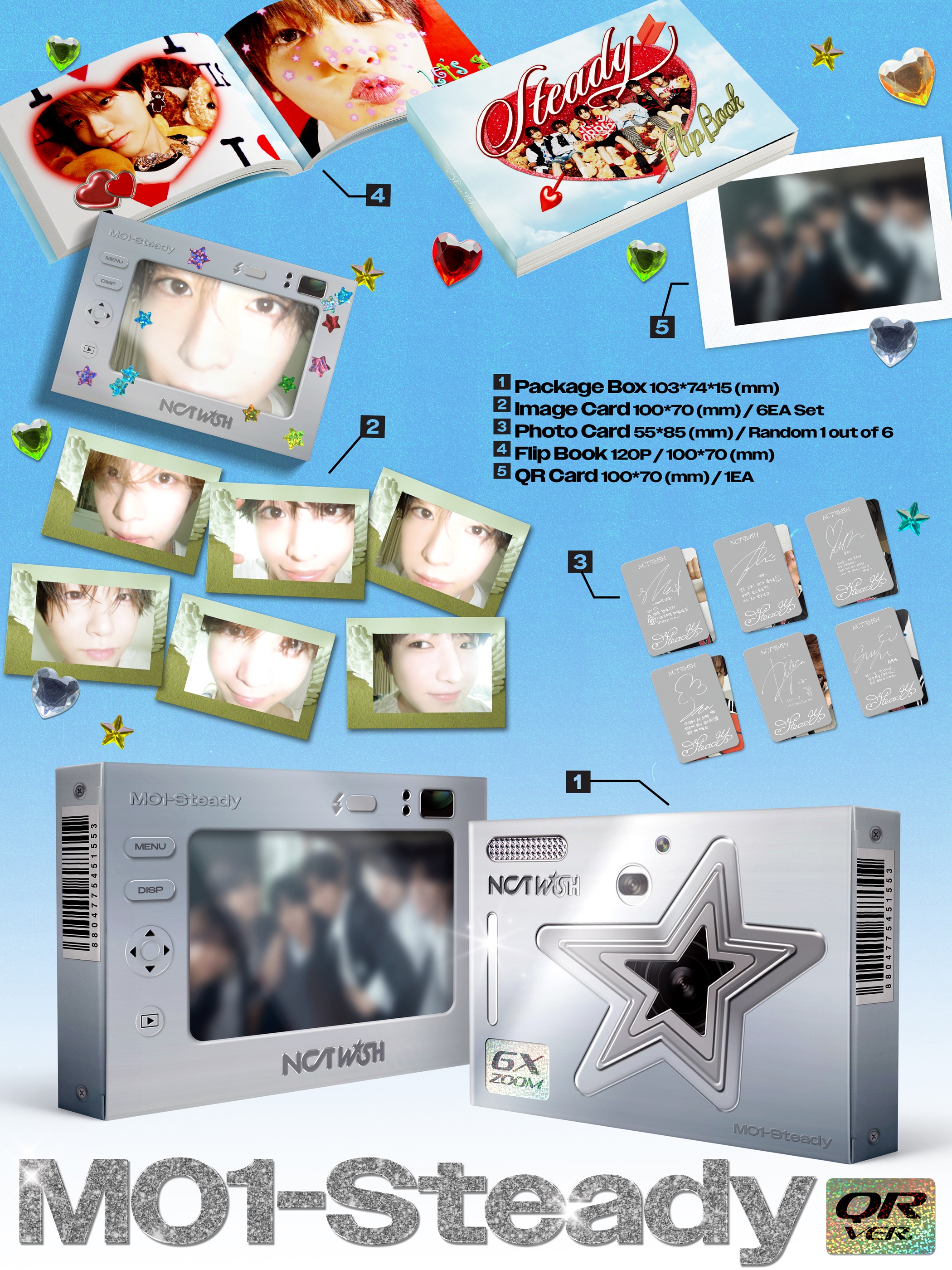 NCT WISH - STEADY (QR Ver. SMART ALBUM)